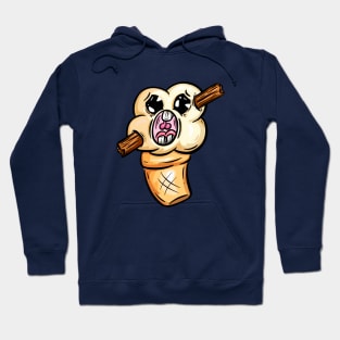 Ice Scream Ice  Cream 99 Flake Cartoon Character Hoodie